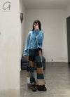 YANYAN KNITS 24 Autumn and Winter Shirt Jacket YYK-YYW23-1682-LAN Blue